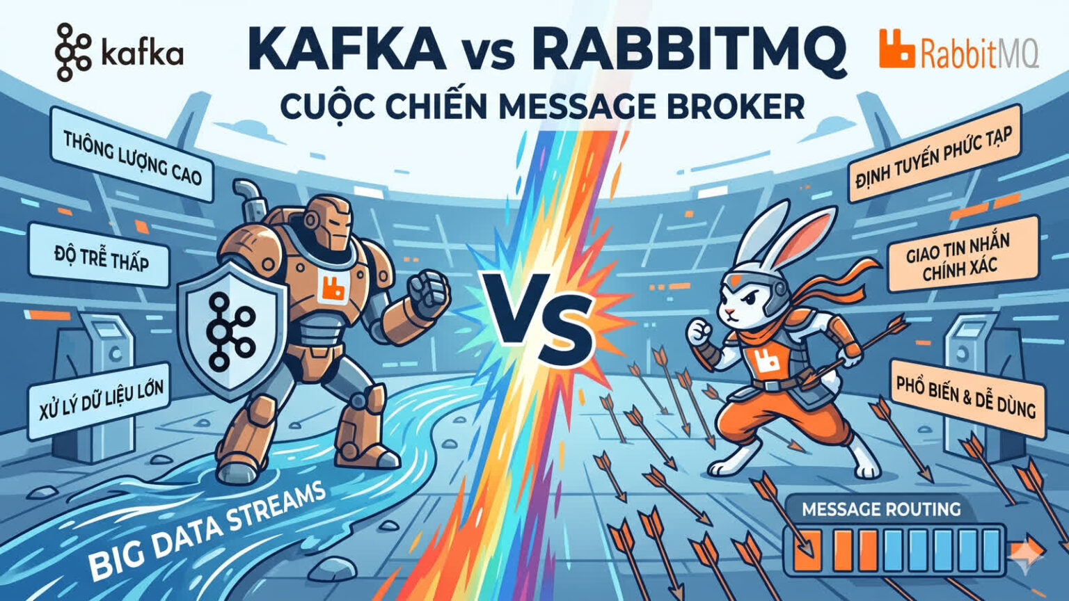 Kafka vs RabbitMQ: Cuộc chiến của các Message Broker